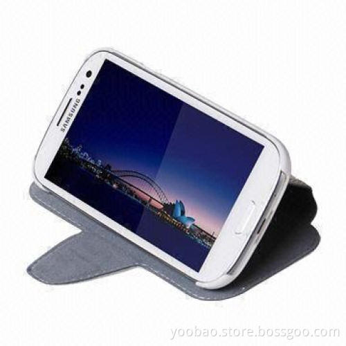 Leather Cases for Samsung Galaxy S3 i9300, Made of Real Leather, Available in Black and Red Colors